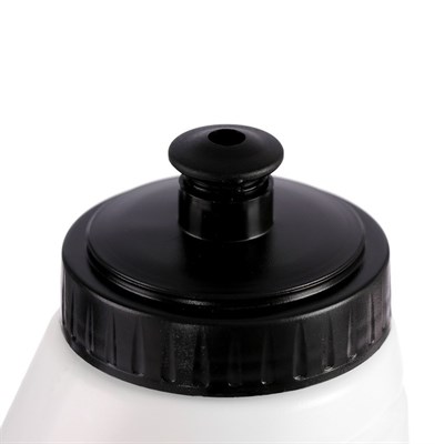 Бутылка для воды 700 мл, велосипедная, с ручкой, пластик HDPE, белая, 9.5х22 см - фото 2033580