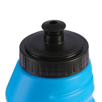 Бутылка для воды, 550 мл, велосипедная, с ручкой, пластик HDPE, синяя, 9.5х22 см - фото 2033586