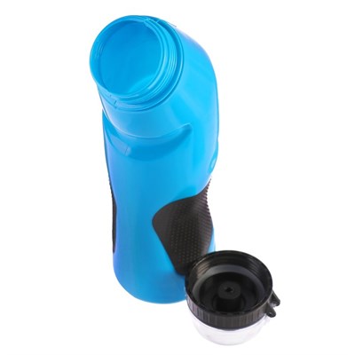 Бутылка для воды 700 мл, велосипедная, пластик LDPE, синяя, 10х7х25.5 см - фото 2033590