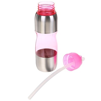 Бутылка для воды "Альби" 650 мл велосипедная, микс, 7х26 см - фото 2033607