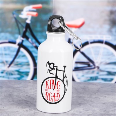 Бутылка для воды «King of the road», с велосипедным держателем, 400 мл - фото 2033650