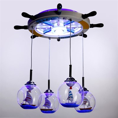 Светильник Warsaw 5x6Вт LED белый 60x60x90см - фото 2033852