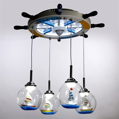 Светильник Warsaw 5x6Вт LED белый 60x60x90см - фото 2033853