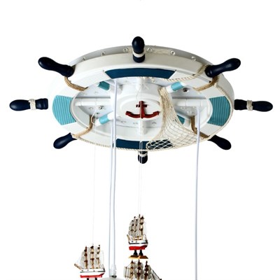 Люстра "Штурвал" 3x40Вт E27 60х60х90 см. - фото 2033862