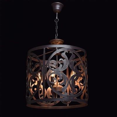 Светильник "Замок" 5x60Вт E14 кофейный 45x45x190см - фото 2033871