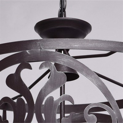 Светильник "Замок" 5x60Вт E14 кофейный 45x45x190см - фото 2033875