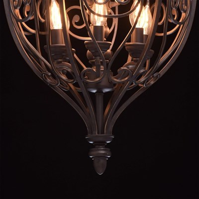 Светильник "Магдалина" 9x60Вт E14 металлический 42x42x315см - фото 2034002