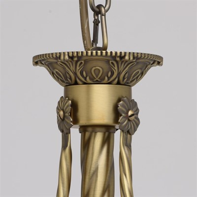 Светильник "Афродита" 3x60Вт Е14 бронза 35x35x87см - фото 2034020