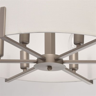 Светильник "Дафна" 6x40Вт E14 никель 57x57x95см - фото 2034030