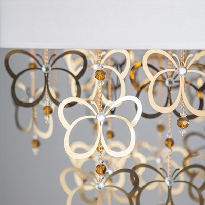 Люстра Papillon 4x40Вт Е14 золото 40x40x120см - фото 2034058