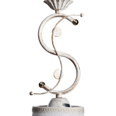 Люстра 14635-67086/1  E27 40W белый/золото 17х17х45см - фото 2034067