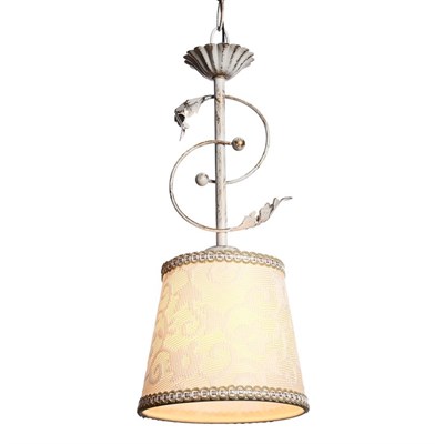 Люстра 14635-67089/1 E27 40W белый 17х17х45см - фото 2034070