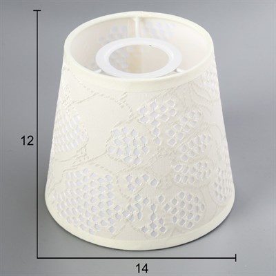 Люстра 14635-67090/1 E27 40W белый/бронза 17х17х45см - фото 2034078