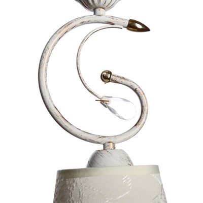 Люстра 14635-67099/1 E27 40W белый/бронза 17х17х45см - фото 2034082