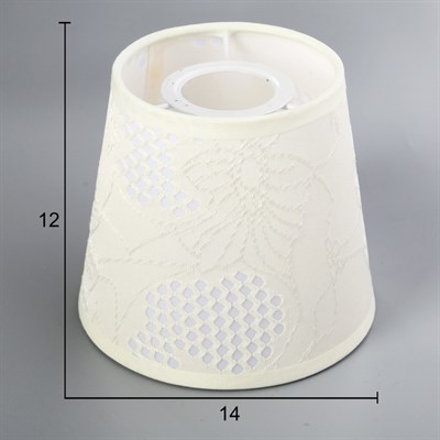 Люстра 14635-67099/1 E27 40W белый/бронза 17х17х45см - фото 2034083