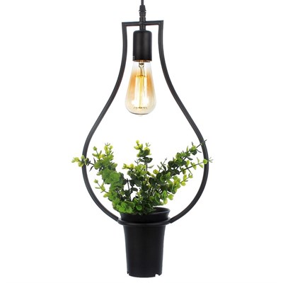 Светильник "Лампа" черный 1x40W E27 12x34x48 см - фото 2034109