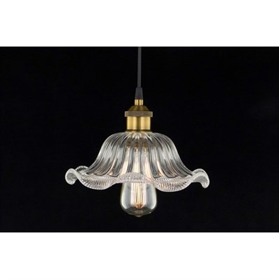 Подвес CL450105 "Эдисон" 1x75W E27 бронза 25x25x15 см - фото 2034197