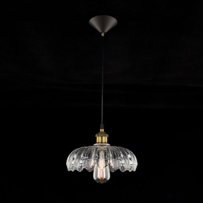 Подвес CL450107 "Эдисон" 1x75W E27 бронза 26x26x20 см - фото 2034206