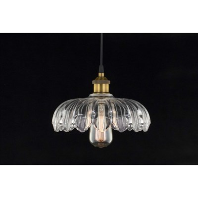 Подвес CL450107 "Эдисон" 1x75W E27 бронза 26x26x20 см - фото 2034207