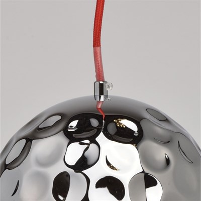 Люстра подвес "Котбус" 1x5W E27 хром 20x20x380см - фото 2034250