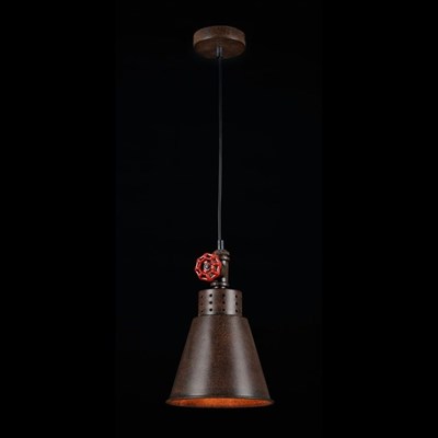 Подвес Valve 1x60W E27 коричневый 19x19x20см - фото 2034280