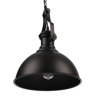 Светильник подвесной "Льюис" черный 1х40Вт Е27 31,5х31,5х41см - фото 2034357