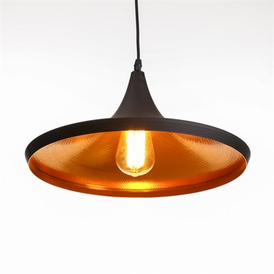 Светильник подвесной "Дельта" 1x40Вт E27 черный 36х36х118 см - фото 2034382