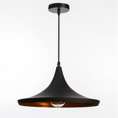 Светильник подвесной "Дельта" 1x40Вт E27 черный 36х36х118 см - фото 2034383