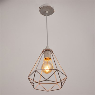 Светильник "Лофт" 1х60Вт E27 белый 20x20x80см. - фото 2034422