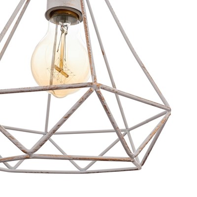 Светильник "Лофт" 1х60Вт E27 белый 20x20x80см. - фото 2034425