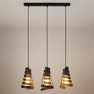 Светильник Storm 3x40Вт Е27 чёрный 57x12,3x96см - фото 2034435