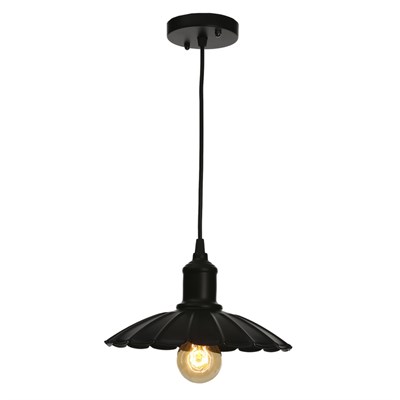 Люстра "Ричмонд" 1x60Вт E27 черный 25x25x100см. - фото 2034441