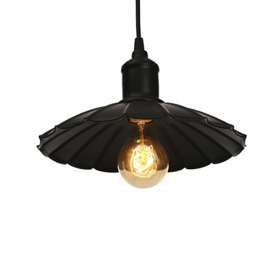 Люстра "Ричмонд" 1x60Вт E27 черный 25x25x100см. - фото 2034442