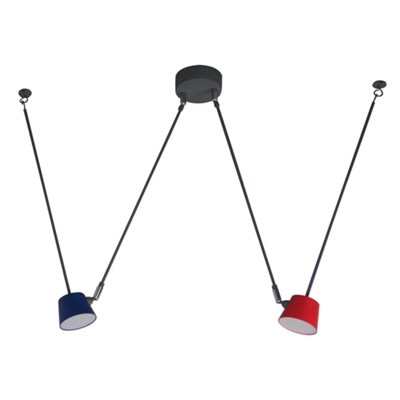 Светильник "Хартвиг" 2x5Вт LED серый 20x13x69см - фото 2034459