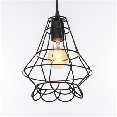 Светильник "Фокс" 1x60Вт E27 черный 15х15х100 см. - фото 2034514