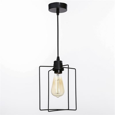 Светильник "Фламент" 1x40Вт E27 черный 16х16х26-78 см. - фото 2034518