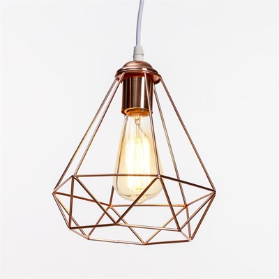 Светильник "Тренте" 1х60Вт Е27 золото-медь 20х20х80 см. - фото 2034528