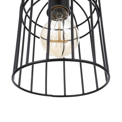 Светильник "Полуовал" 1х60Вт Е27 черный 13х13х78 см. - фото 2034534