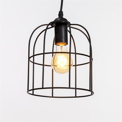 Светильник "Санти" 1х60Вт Е27 черный 18х18х78 см. - фото 2034540