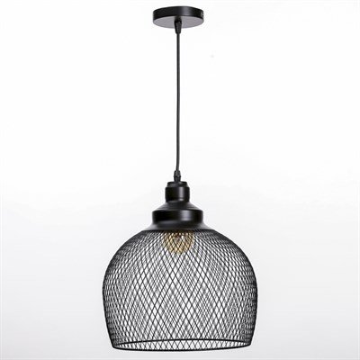 Светильник "Альва" 1х60Вт Е27 черный 23х23х93 см. - фото 2034547