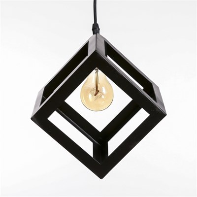 Светильник подвесной "Квадрат" 1x40Вт E27 16х16х116 см - фото 2034555 Светильник подвесной "Квадрат" 1x40Вт E27 16х16х116 см - фото 2034555