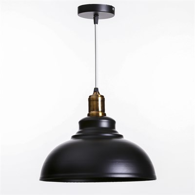 Светильник подвесной "Спул" 1x40Вт E27 черный 29х29х125 см. - фото 2034560
