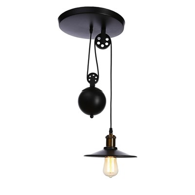 Светильник "Винтаж" 1х40Вт Е27 черный 22х22х100 см - фото 2034571