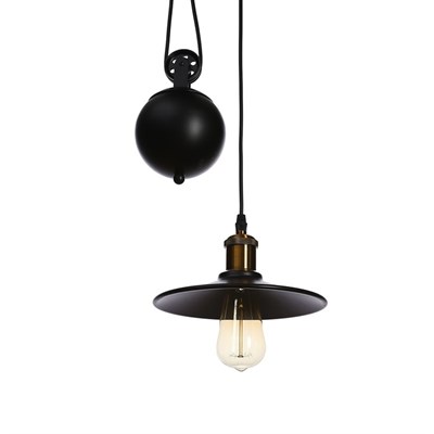 Светильник "Винтаж" 1х40Вт Е27 черный 22х22х100 см - фото 2034572