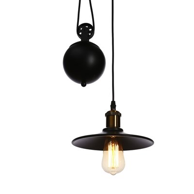 Светильник "Винтаж" 1х40Вт Е27 черный 22х22х100 см - фото 2034573