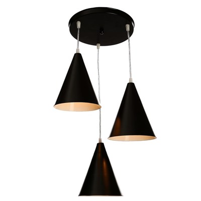 Люстра 1342016/3 3хE14 40W черный - фото 2034581