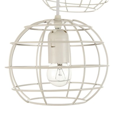 Подвес 6081/3 3х40Вт E27 белый 20х20х65хсм - фото 2034626