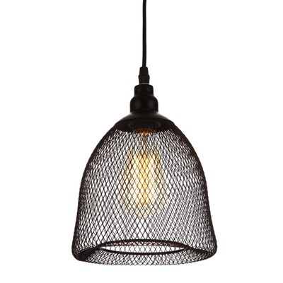 Светильник "Плетение" 1х40Вт E27 черный 19х19х120 см. - фото 2034666