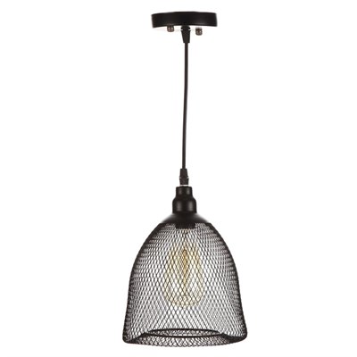Светильник "Плетение" 1х40Вт E27 черный 19х19х120 см. - фото 2034667