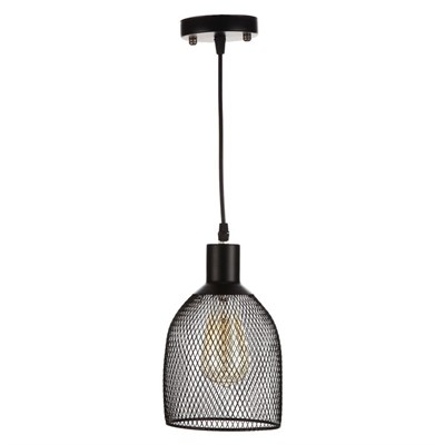 Светильник "Полушар" 1х40Вт E27 черный 16х16х120 см. - фото 2034670